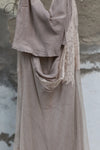 Marc Le Bihan open back tulle lace dress France MLB-21222-BEIGE
